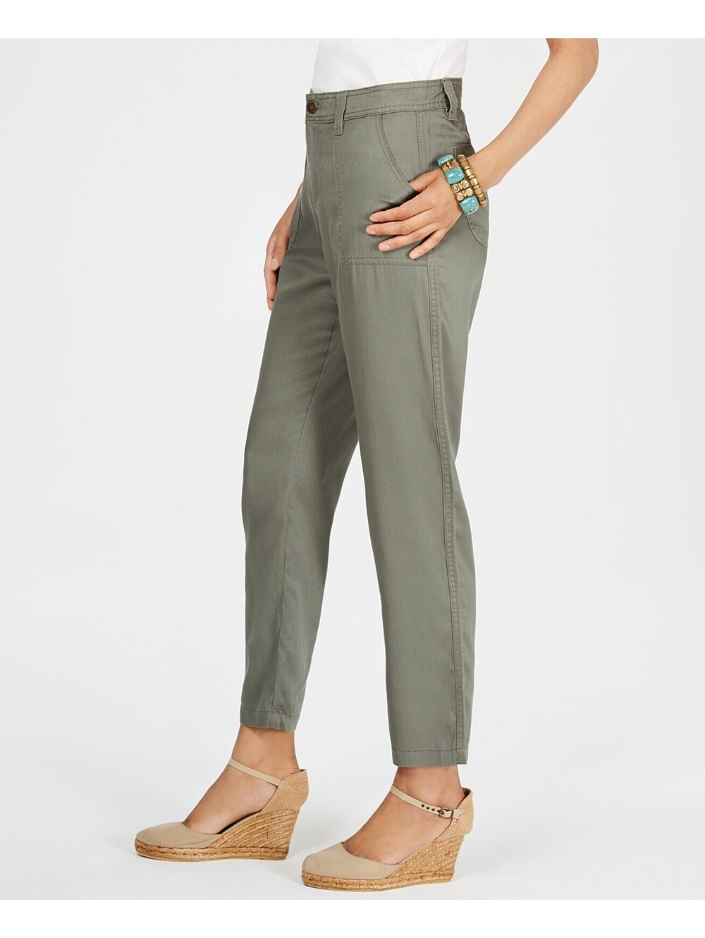 Style & Co. Womens Tapered Utility Pants Size 4 - Picture 2 of 3